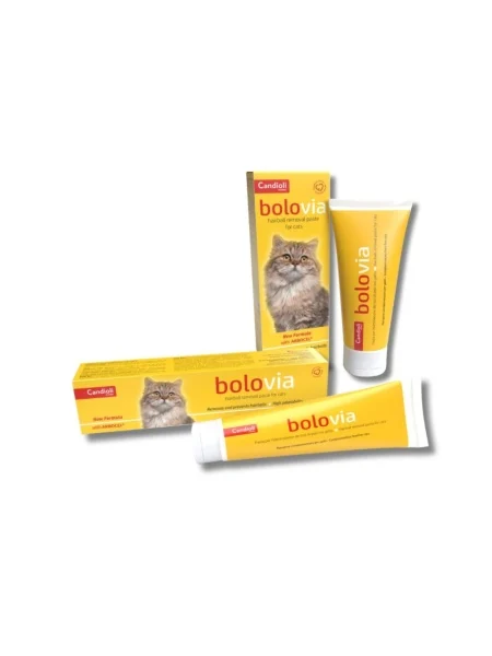 Bolo Via 50 G - pastă gustoasă pentru îndepărtarea și prevenirea ghemotoacelor de păr la pisici 1 Bolo Via 50 G - pastă gustoasă pentru îndepărtarea și prevenirea ghemotoacelor de păr la pisici