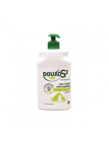 Douxo S3 Seb Shampoo 200 ml 1 Șampon seboreglator pentru câini și pisici cu piele grasă