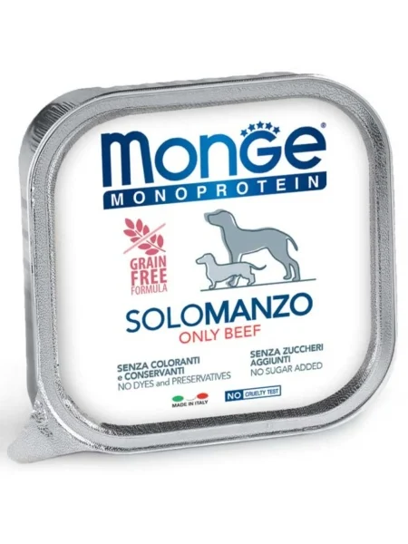 Monge Câini Superpremium Paté Monoproteic 100% Vită – 150g - 24 BUC/BAX 1 Monge Câini Superpremium Paté Monoproteic 100% Vită – 150g - 24 BUC/BAX