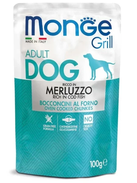 Monge Câini Superpremium Plic cu Cod – 100g - 24 BUC/BAX 1 Monge Câini Superpremium Plic cu Cod – 100g - 24 BUC/BAX