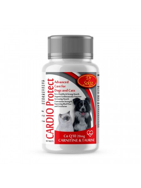 Cardio Protect 100 tab / 100 g 1 Cardio Protect 100 tablete 100g supliment inimă câini pisici coenzima Q10 taurină l-carnitină