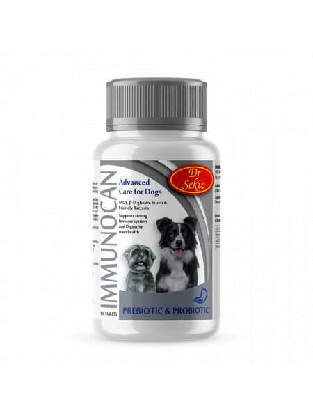 Immunocan 100 tab / 100 g 1 Immunocan 100 tablete 100g supliment imunitate câini echinacea vitamine protecție naturală