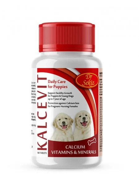 Kalcevit 500tab/600g 1 Kalcevit 500 tablete 600g supliment calciu fosfor vitamine câini pisici oase sănătoase
