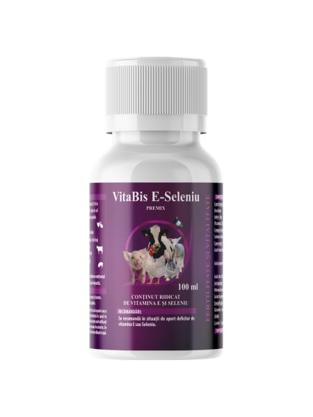 VitaBis E-Seleniu - 100ml Supliment Vitamine Pasări și Animale 1 vitabis e seleniu 100ml fertilitate imunitate pasari animale